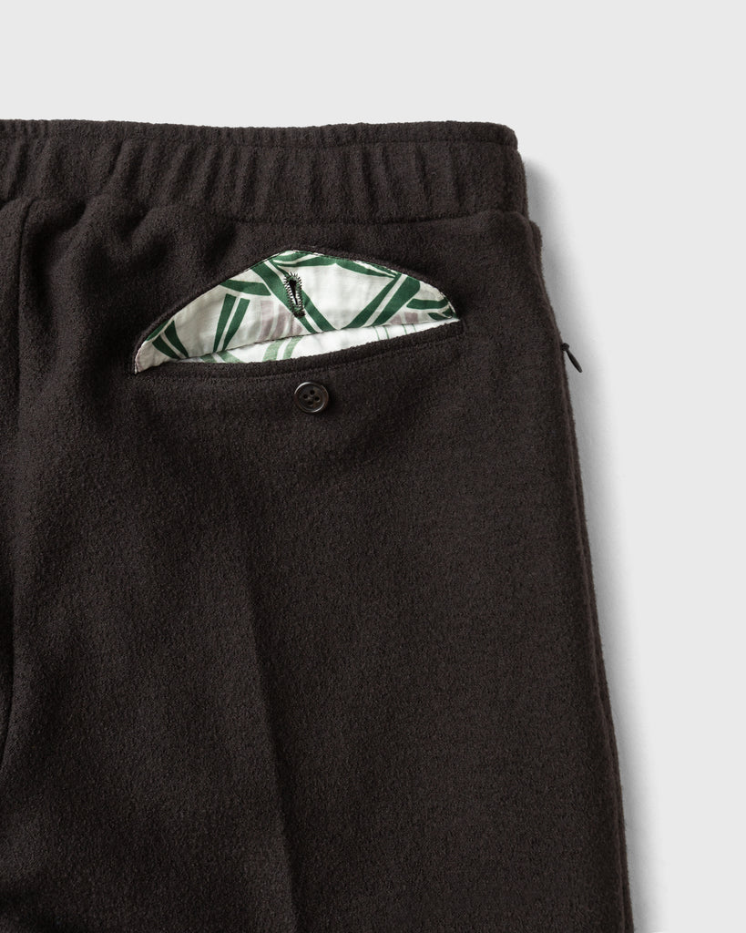 Detailansicht von Gesäßtasche mit Lining aus Viscose mit Art Nouveau-Muster